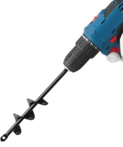 VEVOR 40mm x 220mm Spiral Auger Drill Bit for Planting & Digging – Garden Hole Digger for Bulbs