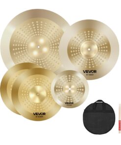 VEVOR 4-Piece Drum Cymbal Set – 25cm Splash