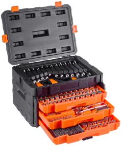 VEVOR 450-Piece Mechanics Socket Tool Set with 6.4/9.5/12.7 mm Drives