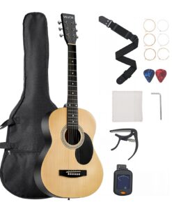 VEVOR 99 cm Dreadnought Acoustic Guitar Beginner Bundle with Gig Bag