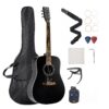 VEVOR 104cm Dreadnought Acoustic Guitar Bundle for Adult Beginners