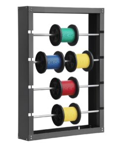 VEVOR Wall-Mount Wire Spool Rack with 4 Adjustable Rods