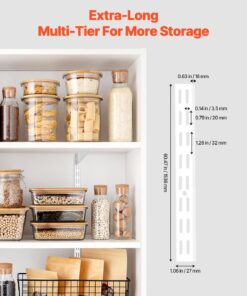 5-Pack Pilaster Strips for Custom Storage Organization