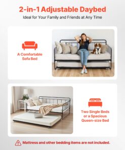 Convertible to Twin or Large Bed