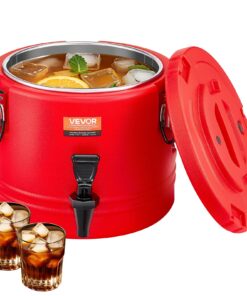 VEVOR 8L Insulated Stainless Steel Beverage Dispenser for Hot & Cold Drinks