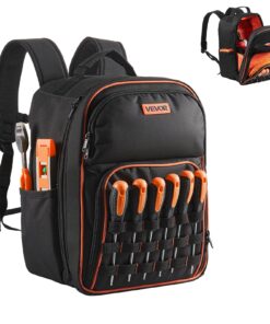 VEVOR Electrician Tool Backpack with 49 Pockets