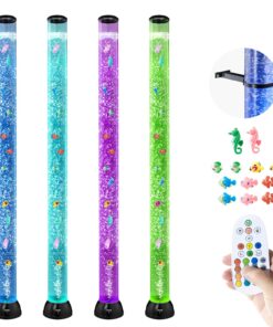 Сенсорна бульбашкова лампа VEVOR 151 см з 16-кольоровим світлодіодом та пультом дистанційного керування - заспокійливе акваріумне світло для аутистів