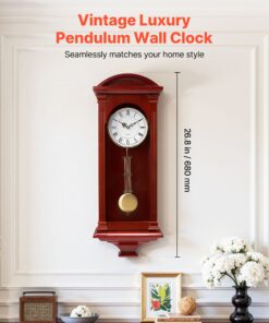 Pine Wood & Pendulum - Classic Home Decor