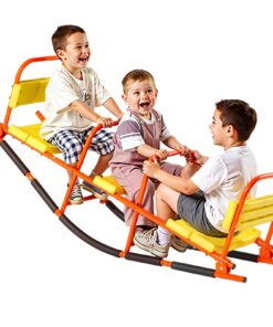 VEVOR 3-Seater Kids Seesaw with Handles – 90.7 kg Capacity per Seat