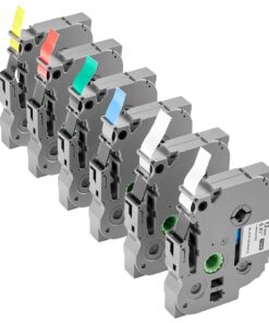 VEVOR 12mm Label Maker Tape 6-Pack – Durable