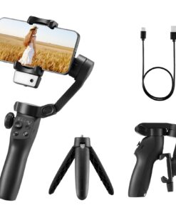 VEVOR 3-Axis Foldable Smartphone Gimbal Stabilizer with AI Auto Tracking