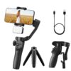 VEVOR 3 Axis Foldable Smartphone Gimbal Stabilizer with Magnetic Fill Light