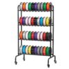 VEVOR 4 Tier 3D Printer Filament Storage Rack with Wheels