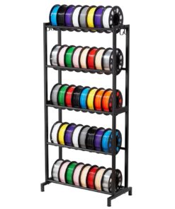 VEVOR 5-ярусная стойка для хранения филамента для 3D-принтеров - вмещает 45 катушек