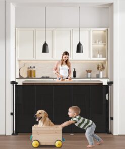 VEVOR Retractable Mesh Baby & Pet Safety Gate – 87 cm Tall
