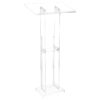 VEVOR Podium Stand 50 in Portable Acrylic Lectern  Storage Wide Reading Surface