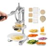 VEVOR Commercial Vegetable Chopper  French Fry Cutter with 3 Stainless Blades  Juicer  Heavy Duty Manual Slicer