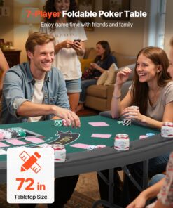 Texas Hold'em Casino Table with Cup Holders