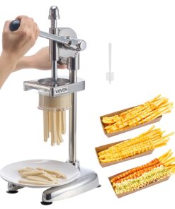 VEVOR Manual Long French Fry Cutter – Stainless Steel Potato Press with Ergonomic Handle