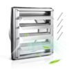 VEVOR 145mm Stainless Steel Wall Vent Cover with Louvers for AC and Ventilation  Quiet