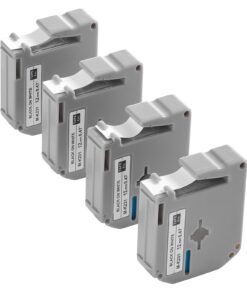 VEVOR Label Maker Tape 4-Pack – 12mm Black on White