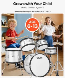 Adjustable Throne & Cymbals – Beginner Kit for Ages 6–13