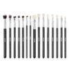 VEVOR 15 Piece Professional Makeup Brush Set with Soft Synthetic Bristles for Foundation
