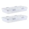 VEVOR Under Bed Storage Boxes with Wheels 805x396x175cm
