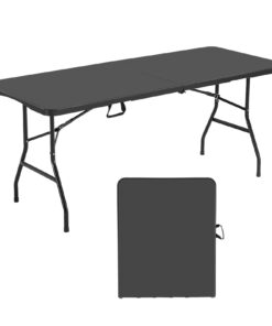 VEVOR 180cm Folding HDPE Table – Portable Picnic Table with Handle for Indoor/Outdoor Use