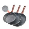 VEVOR 3 Piece Nonstick Aluminum Frying Pan Set 250280325 mm with Cool Touch Handle