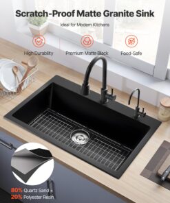 Single Bowl Drop-In Basin with Drain Kit