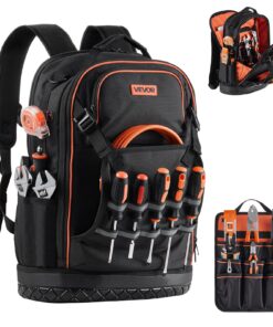 VEVOR Electrician Tool Backpack with 65 Pockets