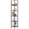 VEVOR 6 Tier LED Corner Shelf Stand  Tall Space Saving Display Rack with Smart Light Control