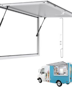 VEVOR 135x84 cm Aluminum Food Truck Window with Awning