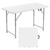 VEVOR 122cm Folding Plastic Table with Handle