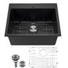 VEVOR 63 cm Black Granite Composite Kitchen Sink