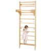 VEVOR 10 Level Wooden Swedish Wall Ladder for Kids  Adults  Indoor Gym Climbing Playground