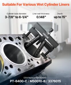 Fits 98–159 mm Wet Liners up to 381 mm Deep for Mack