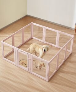 VEVOR Transparent Dog Whelping Pen 152x150x58 cm with Window for X-Large Dogs