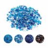 VEVOR 45kg 19mm Round Fire Pit Glass Rocks  3 Colors Blue