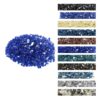 VEVOR 9 kg Cobalt Blue 127 mm Tempered Fire Glass for Fire Pit  Fireplace  Reflective Decorative Glass Rocks