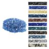 VEVOR 45 kg Cobalt Blue 635 mm Tempered Fire Glass Rocks for Fire Pit  Fireplace  Decorative Heat Resistant Glass