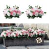 VEVOR Pink  White Artificial Rose Flower Balls 10PCS  Wedding Centerpieces
