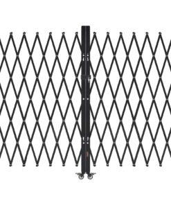 VEVOR Lockable Double Folding Security Gate with Casters