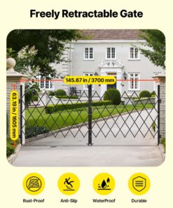 Steel Scissor Gate 370 x 160.5 cm