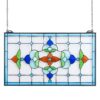 VEVOR Tiffany Style Stained Glass Hanging Window Panel with Chain