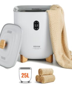 VEVOR 25L Electric Towel Warmer Bucket with LED Timer