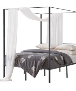 VEVOR Full Size Metal Canopy Bed Frame with Four Posters