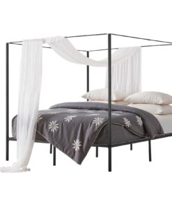 Ліжко VEVOR з металевим балдахіном розміру "king-size" та чотирма плакатами