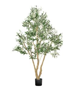 VEVOR 180cm Artificial Olive Tree with Pot – Lifelike Tall Fake Plant for Home